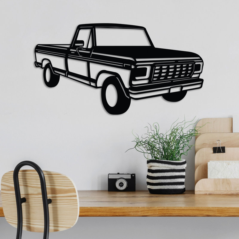 Stylish Decorative Metal Wall Accessory, Black, 23.6 x 13.0 inches | 100% Metal Construction, Thickness: 0.06 inches | Lightweight at 1.5 lbs, Perfect for Home Decor & Modern Aesthetics, Durable and Elegant Design