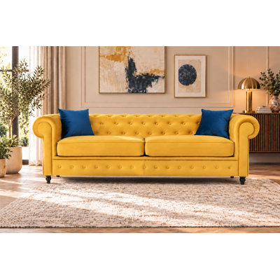 Frances 3 Seater Chesterfield Sofa Velvet