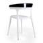 Ensemble de 2 chaises d'appoint de salle à manger d'extérieur Modern-1690667288