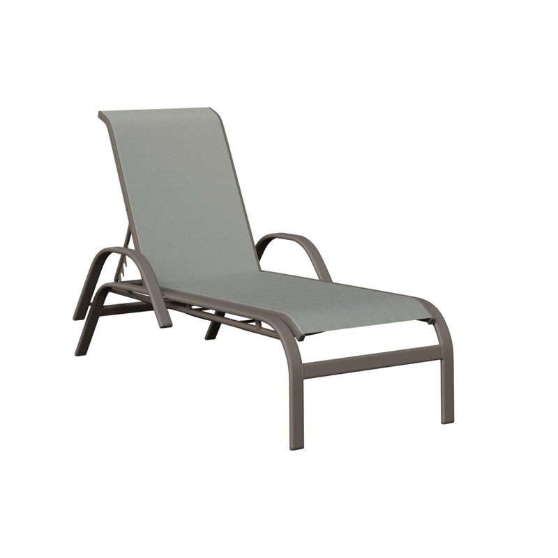 Chaise longue en graphite Berlin, Graphite, Gris ardoise