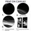 «Black White Contemplative Abstraction I» - décoration murale noire-114712286-114712283-114712288