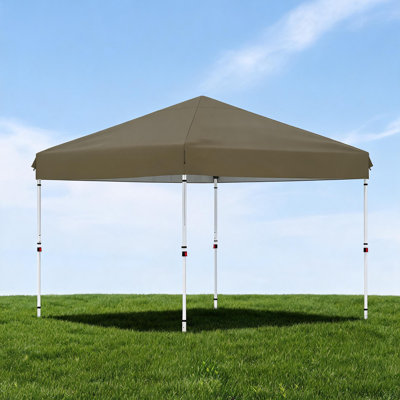 Tente à auvent escamotable 10 x 10, abri facile à monter en fer robuste avec tissu Oxford 210D, abat-jour portatif pour le camping