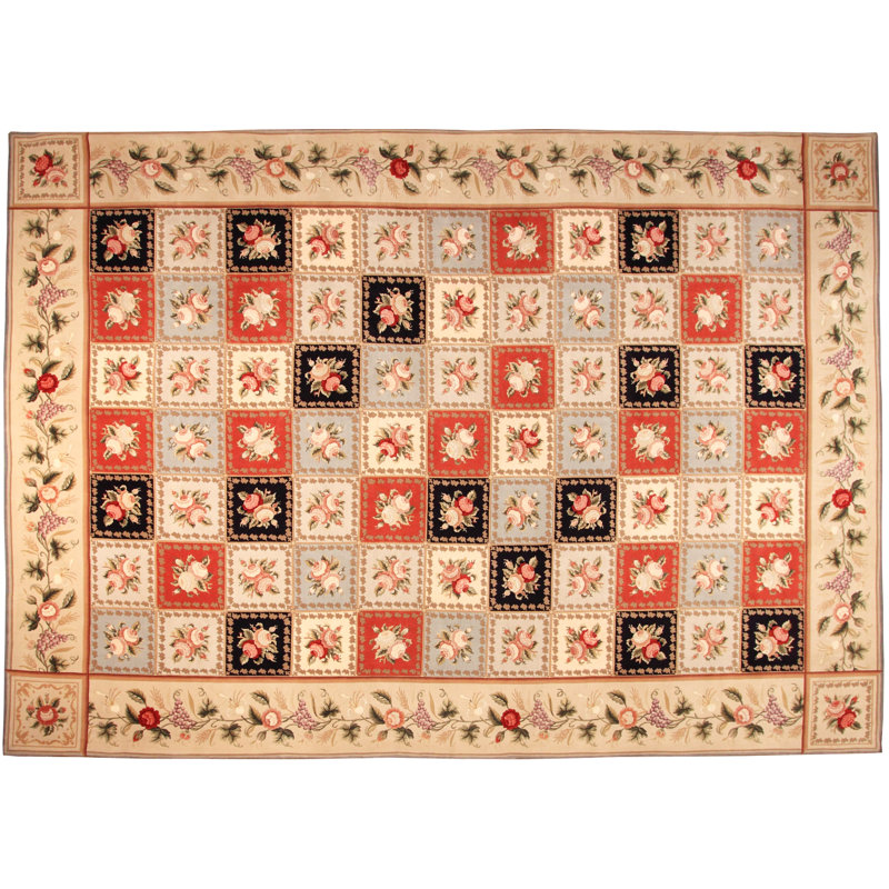 Via Como - 'Le Rose Colorais' Rug - Size 10' X 14'