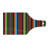 Ambesonne Cinco de Mayo Tempered Glass Cutting Board Vertical Lines Design Multicolor