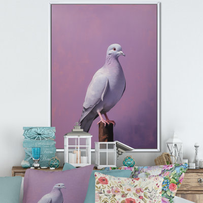 Poli colombe - art mural toile colombe