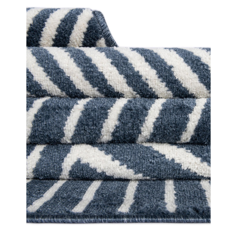 Tapis Latitude Run® Orkla Nikolis bleu, Rectangle 7 pi 10 po x 11 pi