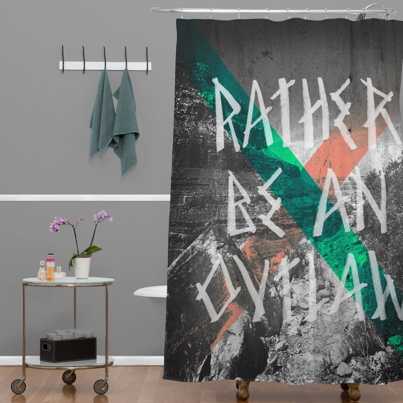 Rideau de douche simple Abri Rather Be An Outlaw