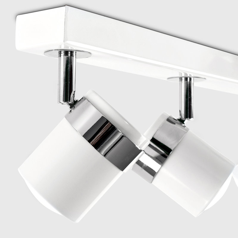 Lacey 4-Light 54cm Ceiling Spotlight, White, No Bulb