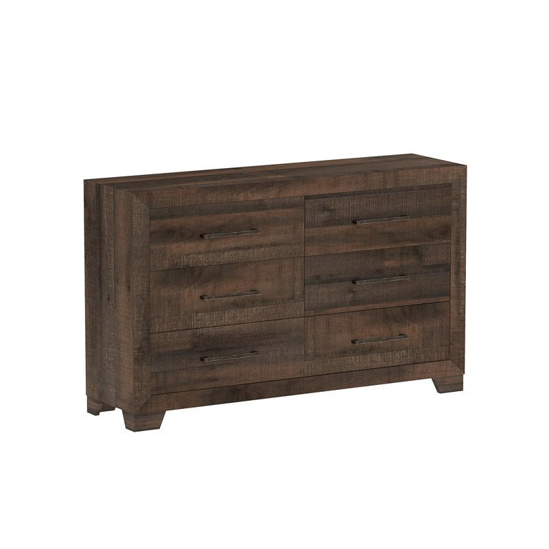 Commode brune à 6 tiroirs