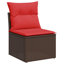 62cm Wide Patio Sofa with Cushions