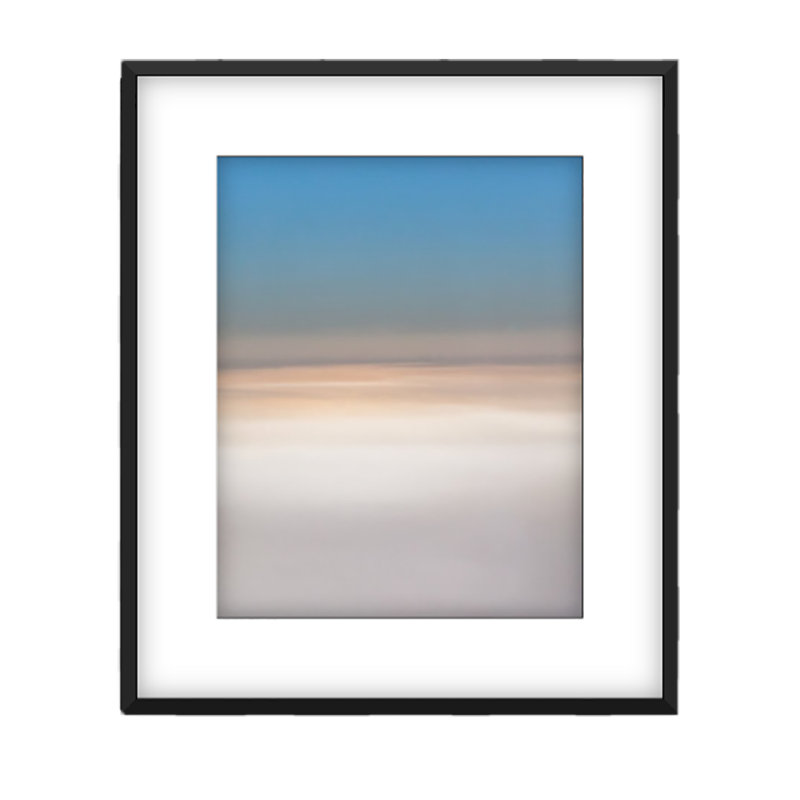 Cappucino Print by Francis Augustine, 57" H x 38" W x 0.8" D, Black Framed Paper, White