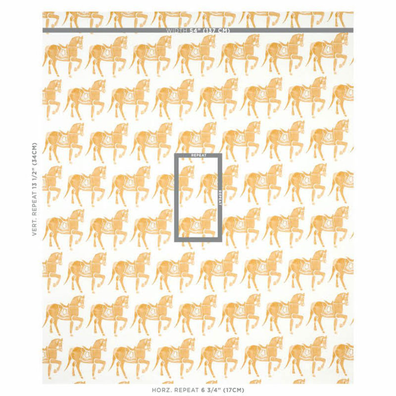 Tissu Schumacher x Molly Mahon Marwari, Moutarde