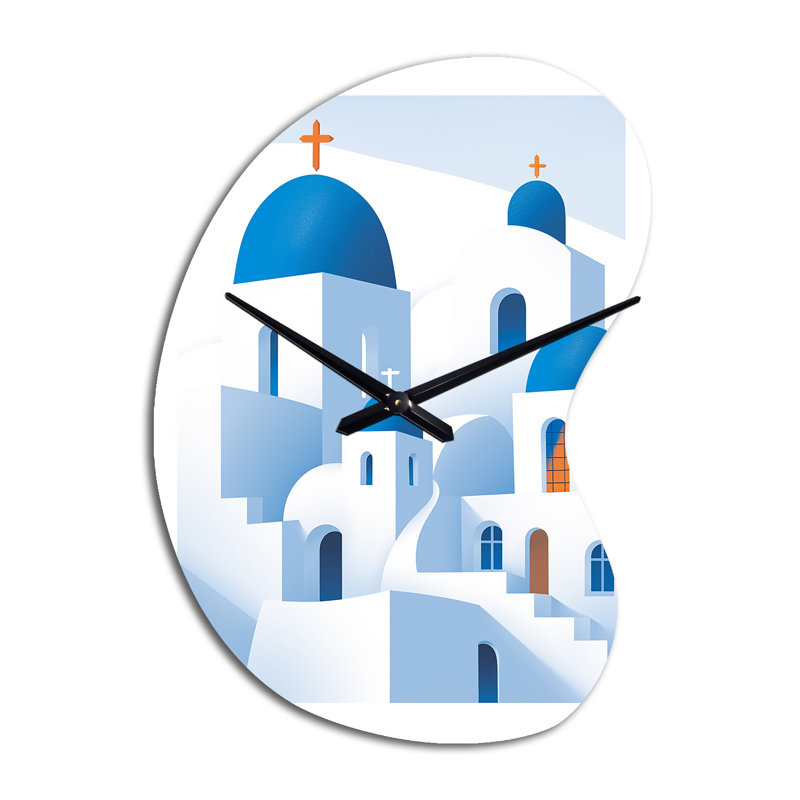 Horloge murale grecque grec Santorini Odyssey IV, Petit