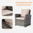 Wicker 4 - Person Patio Conversation Set-96068195