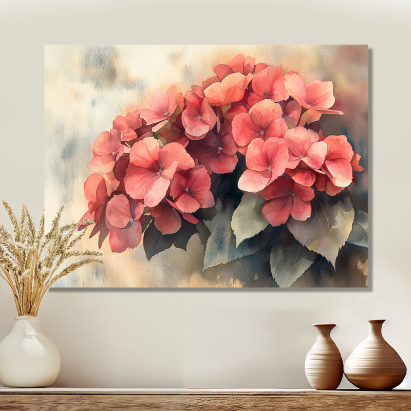 Jaalen - Floral Wall Art, H 16 po x l 32 po, Toile tendue, Ne s’applique pas