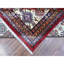 Tapis carré rouge en laine noué à la main super Kazak 9 pi 9 po x 9 pi 11 po Scarlet