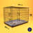 Dog Crate with Removable Tray and Bed-1812488632