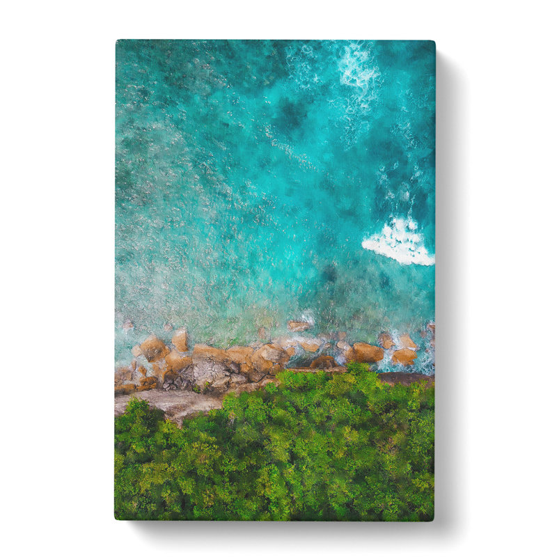 Atuh Beach In Bali Indonesia - Wrapped Canvas Painting, 50cm H x 35cm W x 3cm D