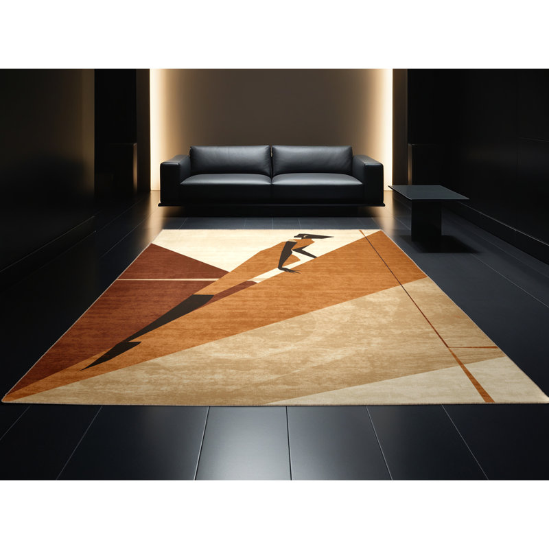 Tapis brun lavable à la machine Parkdale, 2 x 5