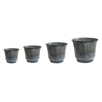 Jasper Ribbed Planter Set