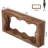 Modern Industrial Farmhouse Console Table – 2-tier Entryway Table With Wavy Lines & Natural Wood Grain-206652335