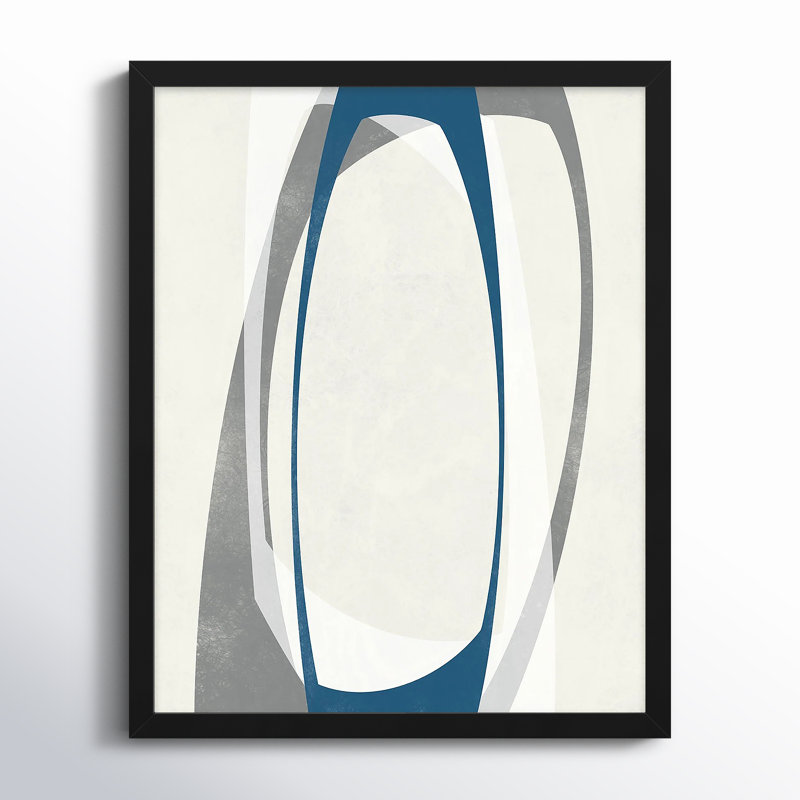Orbit 2 by Jacques Pilon, 30" H x 24" W, Black Framed