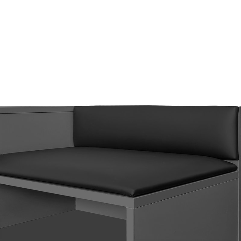 Shoe Storage Bench, Gray