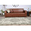 Tapis turc rétro de style Anatolian beige avec motif de médaillon pour grand salon