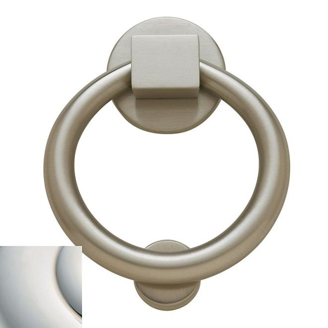 Ring Door Knocker, Lifetime Polished Nickel