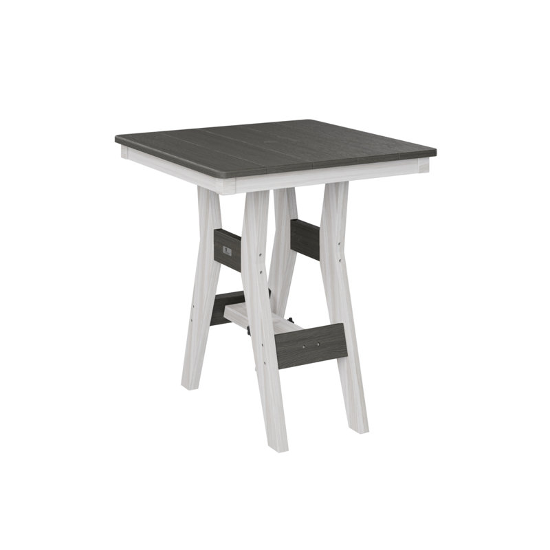 Harbor Outdoor Square Dining Table, Seashell, Coastal Gray