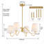 Lustre 4 lumières Selda