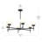 Rigsby Six-Light Matte Black Medium Chandelier-127380310