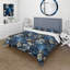 Ensemble de housse de couette Cobalt Blue Nouveau Vines Victorian-1077112584