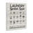 Laundry Symbols Guide Typography - Floater Frame Textual Art on Wood-410347715