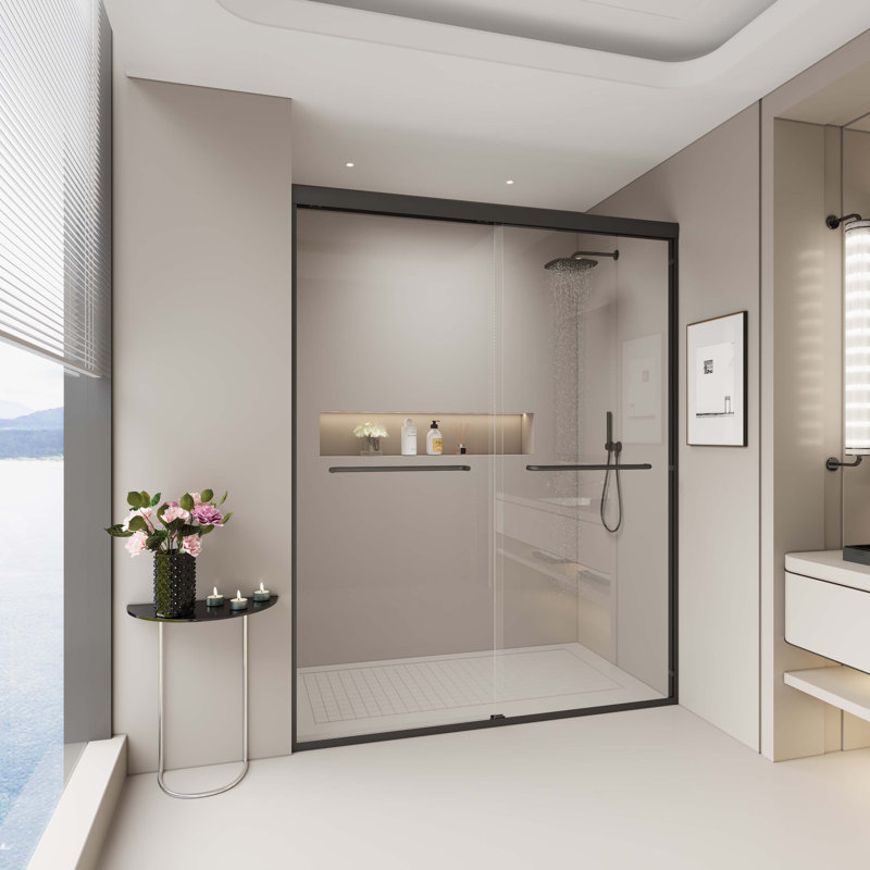Portes de douche, Noir mat