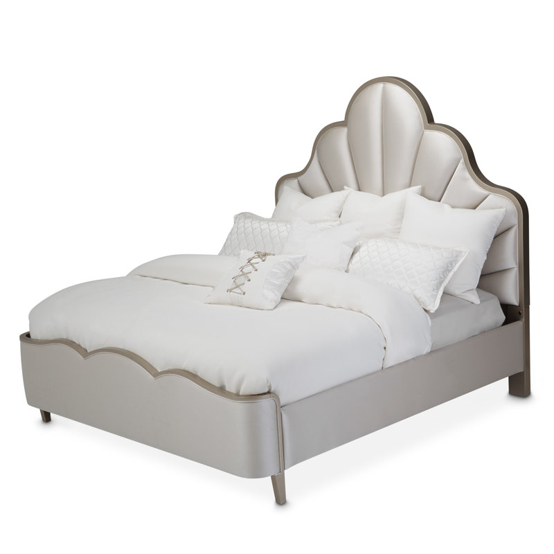 Malibu Crest Upholstered Bed, Queen