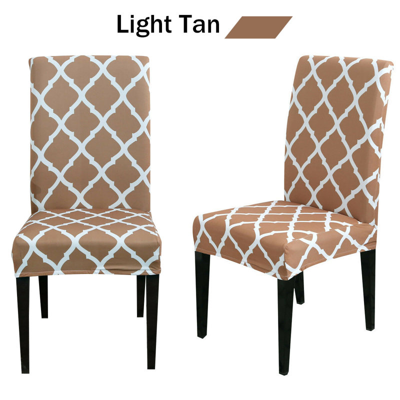 T-Cushion Dining Chair Slipcover, Light Tan