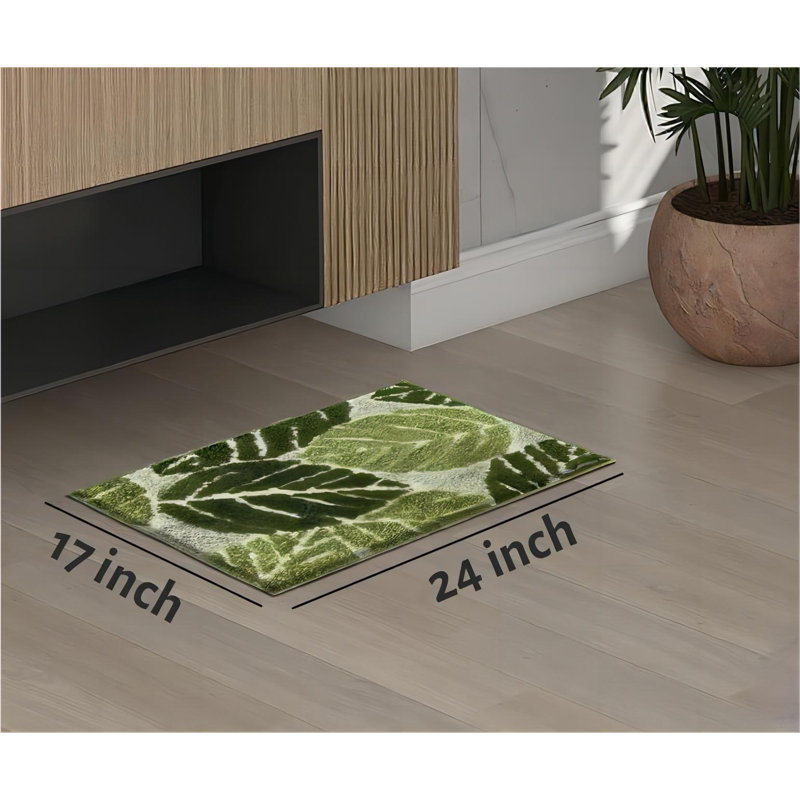 Avreet Microfiber / Microsuede Non-Slip Bath Mat