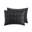 Housse de couette 3 pièces, double / grand, avec envers en microfibre et attaches intérieures, microfibre douce, détails,
