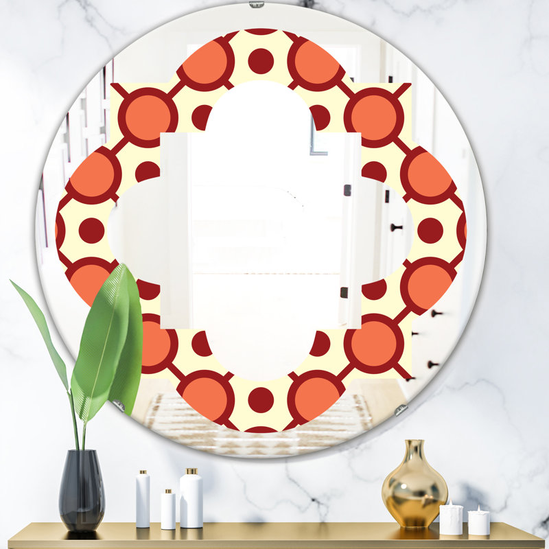 Miroir mural sans cadre Quatrefoil, H 23,6 po x l 23,6 po, Quatrefoil traditionnel