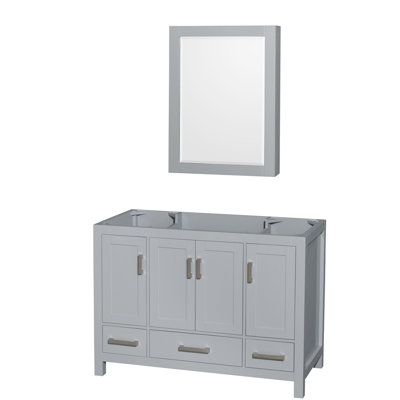 Sheffield 47" Freestanding Single Vanity Base Only with Medicine Cabinet
