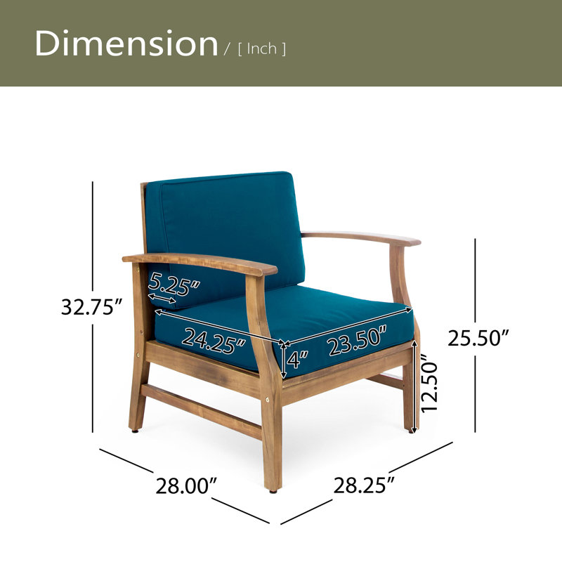 CHAISE CLUB, Brun, Bleu