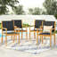 Paire de chaises de salle à manger Kd - structure en bois, couleur de conception moderne, profondeur de 21,95 po, poids de 17,59 lb, largeur de chaises de jardin de 24,7 po, hauteur de 34,7 po, sans coussins,