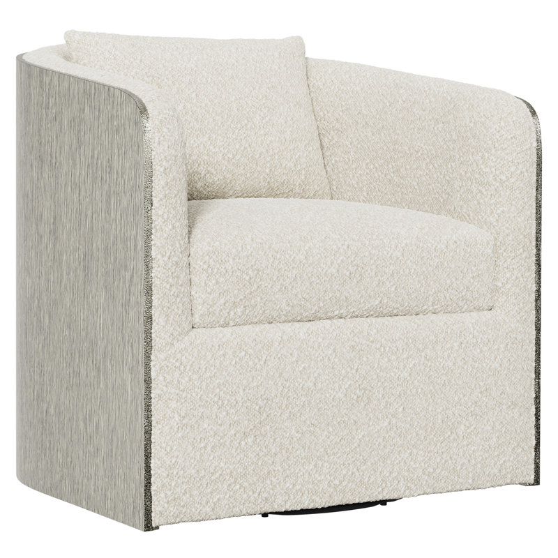 Eliot Upholstered Swivel Barrel Chair, Boucle 1146-111