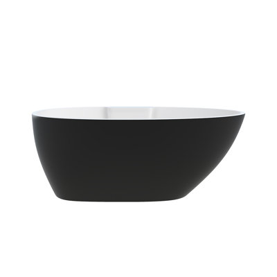 Hadiya 56'' x 30'' Soaking Acrylic Bathtub