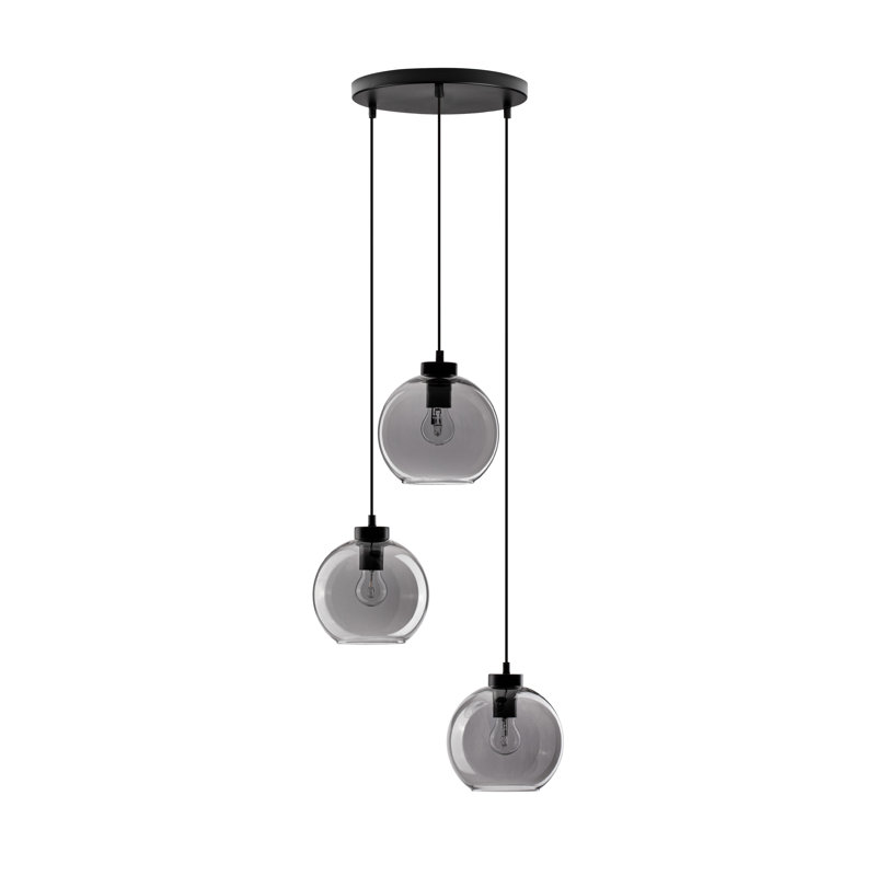 3 - Light Black Cluster Pendant