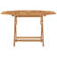 Jencie Folding Patio Table Solid Wood Teak