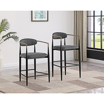 Chaise de comptoir rembourrée (ensemble de 2)