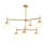 Rigsby Six-Light Brushed Gold Two-Tier Chandelier-127380308