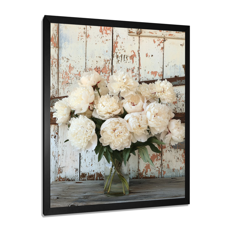 Berkhamstead - Floral Canvas Prints, Noir, noir, noir, noir, H 20 po x l 12 po, Reproduction encadrée sans passe-partout